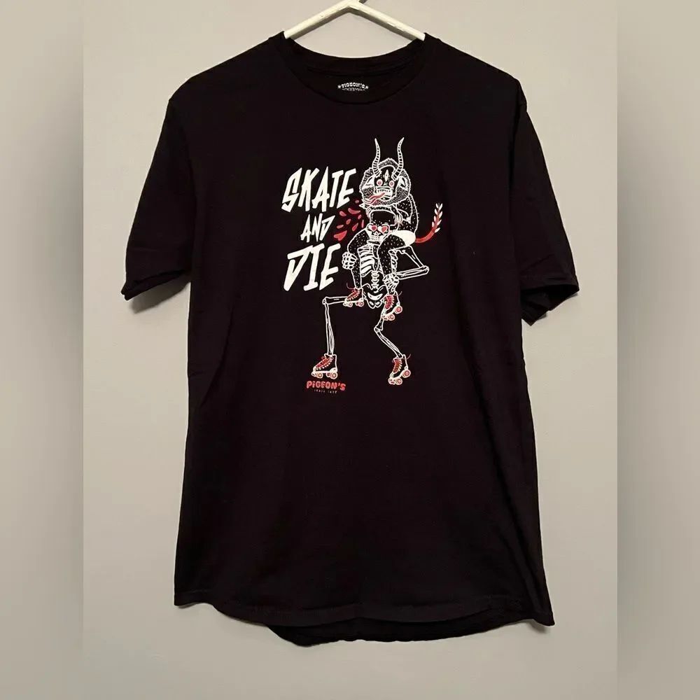 Pigeon’s SkateWear Black Tee, size L